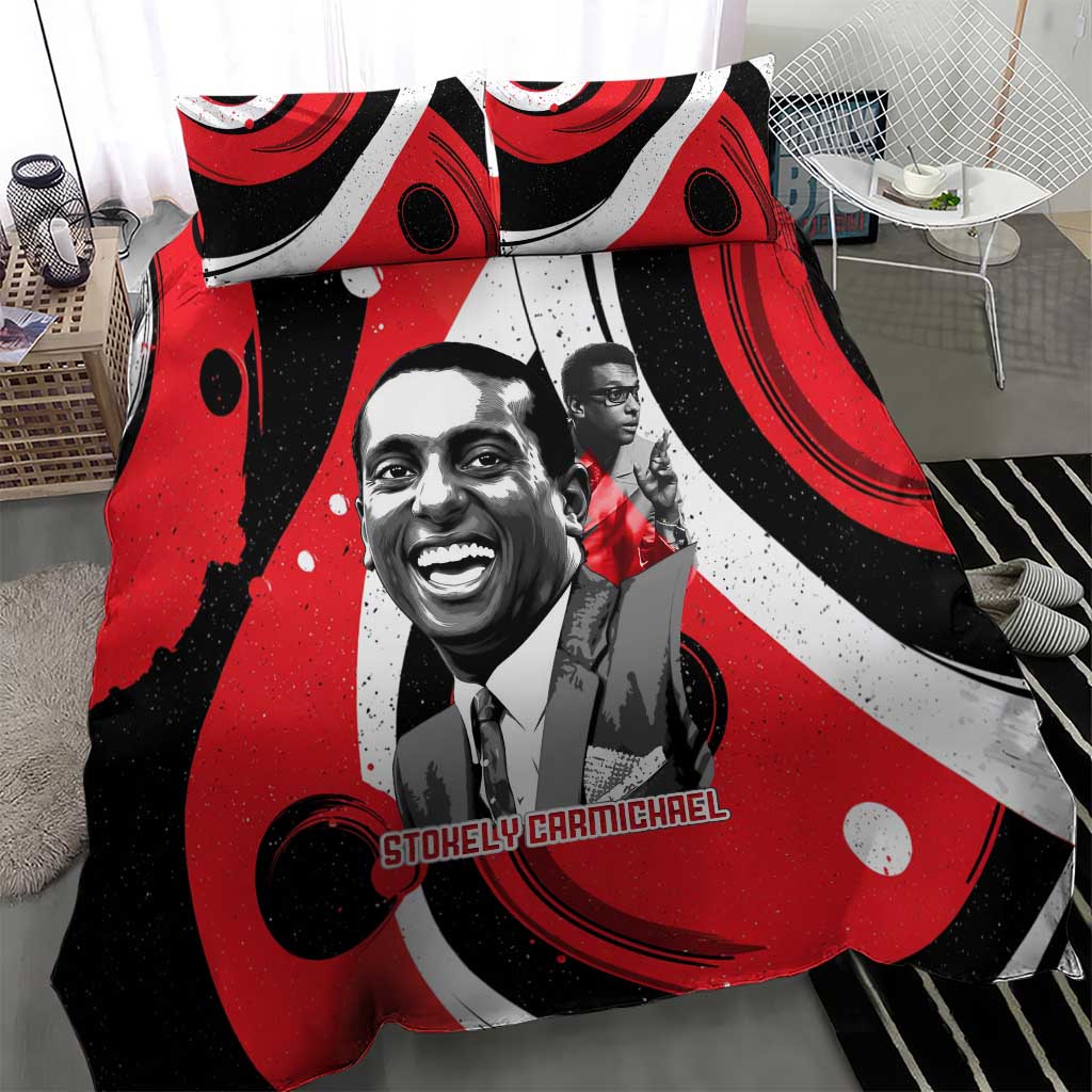 Stokely Carmichael Bedding Set Abstract Design Black Power Text Civil Rights Activist - Wonder Print Shop