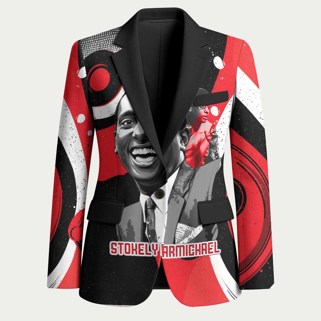 Stokely Carmichael Blazer Abstract Design Black Power Text Civil Rights Activist - Wonder Print Shop