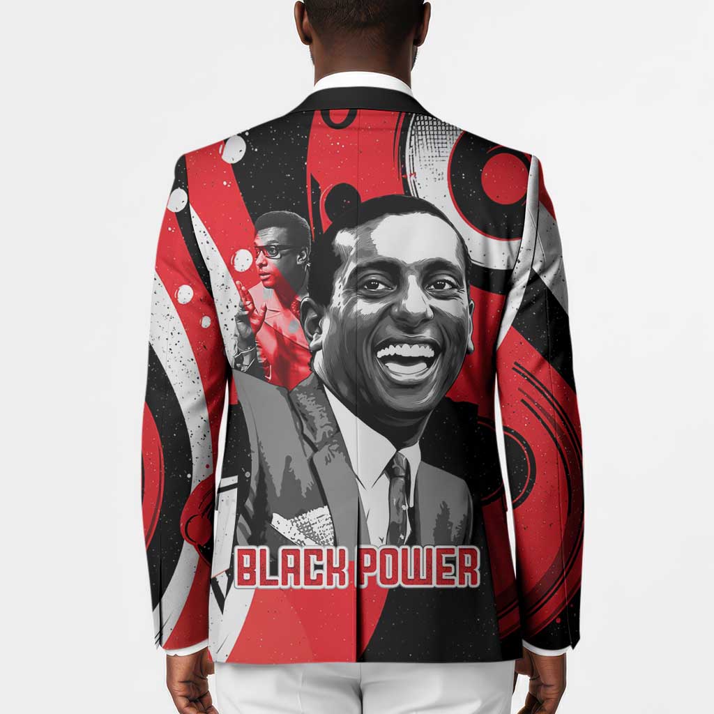 Stokely Carmichael Blazer Abstract Design Black Power Text Civil Rights Activist - Wonder Print Shop