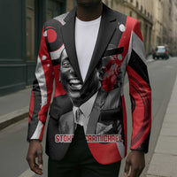 Stokely Carmichael Blazer Abstract Design Black Power Text Civil Rights Activist - Wonder Print Shop
