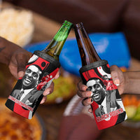 Stokely Carmichael 4 in 1 Can Cooler Tumbler Abstract Design Black Power Text Civil Rights Activist - Wonder Print Shop
