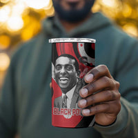 Stokely Carmichael 4 in 1 Can Cooler Tumbler Abstract Design Black Power Text Civil Rights Activist - Wonder Print Shop