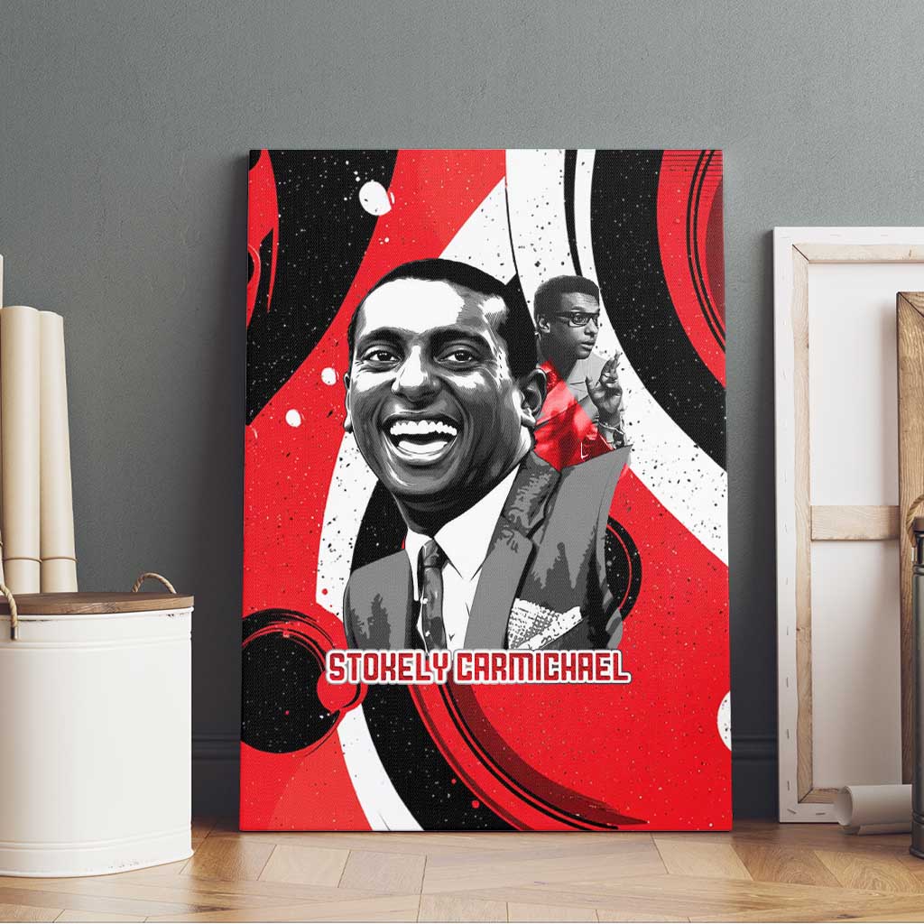 Stokely Carmichael Canvas Wall Art Abstract Design Black Power Text Civil Rights Activist - Wonder Print Shop