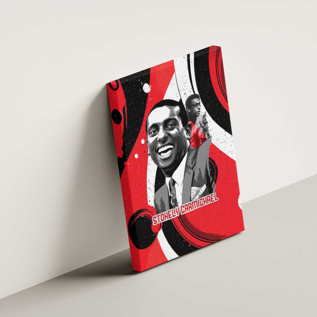 Stokely Carmichael Canvas Wall Art Abstract Design Black Power Text Civil Rights Activist - Wonder Print Shop