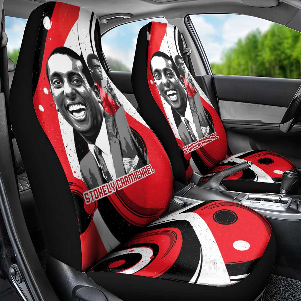 Stokely Carmichael Car Seat Cover Abstract Design Black Power Text Civil Rights Activist - Wonder Print Shop