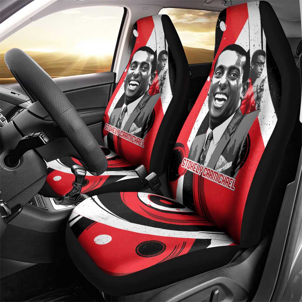 Stokely Carmichael Car Seat Cover Abstract Design Black Power Text Civil Rights Activist - Wonder Print Shop