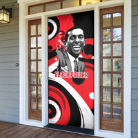 Stokely Carmichael Door Cover Abstract Design Black Power Text Civil Rights Activist - Wonder Print Shop