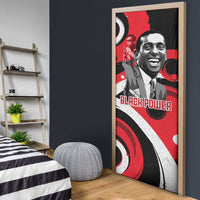 Stokely Carmichael Door Cover Abstract Design Black Power Text Civil Rights Activist - Wonder Print Shop