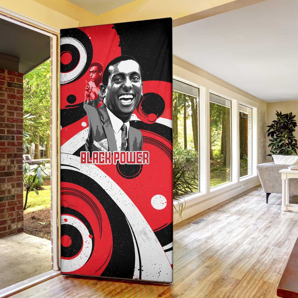 Stokely Carmichael Door Cover Abstract Design Black Power Text Civil Rights Activist - Wonder Print Shop