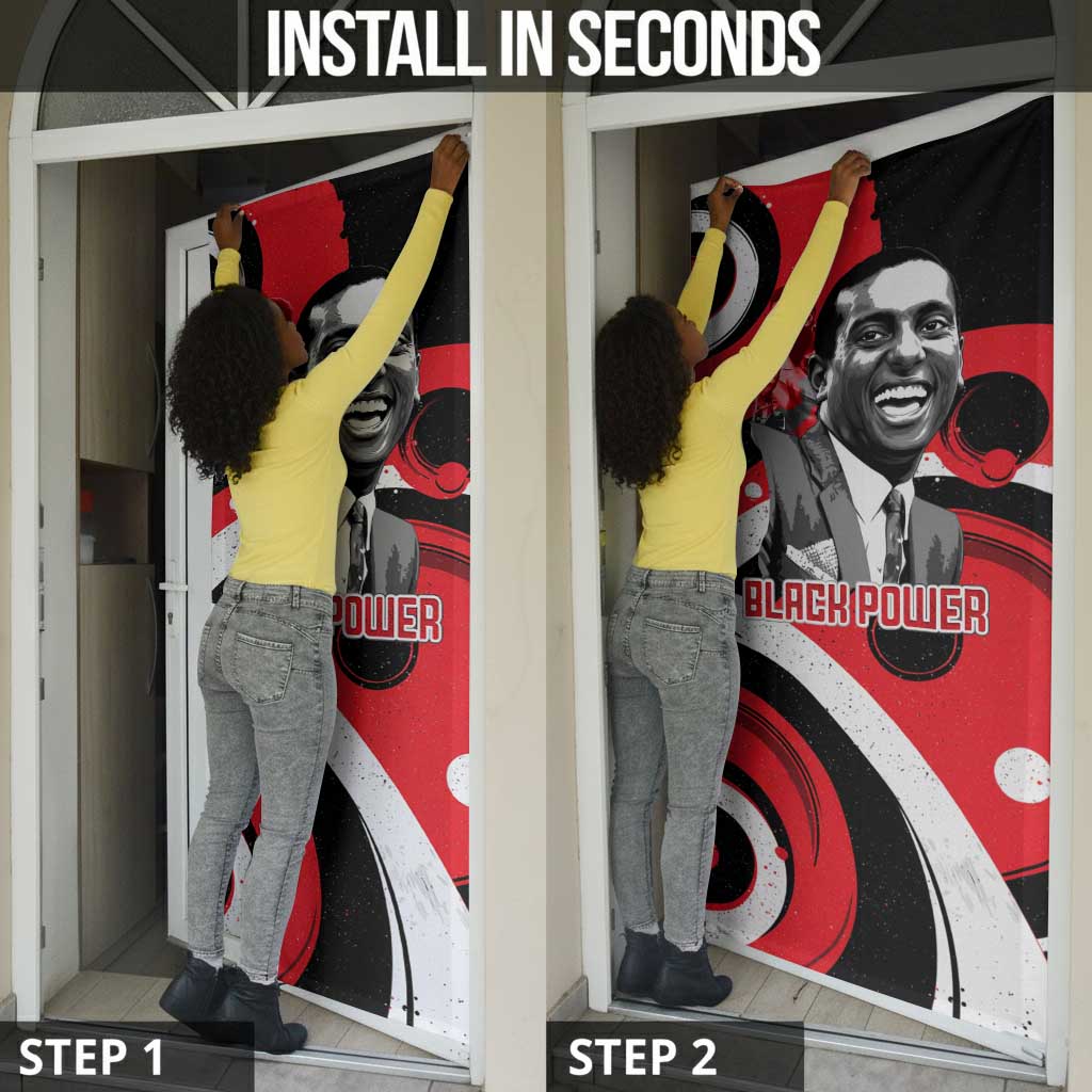 Stokely Carmichael Door Cover Abstract Design Black Power Text Civil Rights Activist - Wonder Print Shop