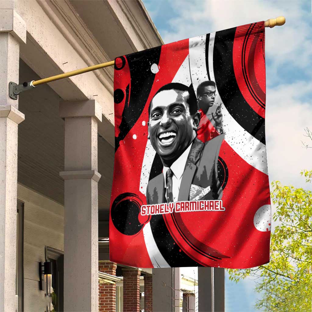 Stokely Carmichael Garden Flag Abstract Design Black Power Text Civil Rights Activist - Wonder Print Shop