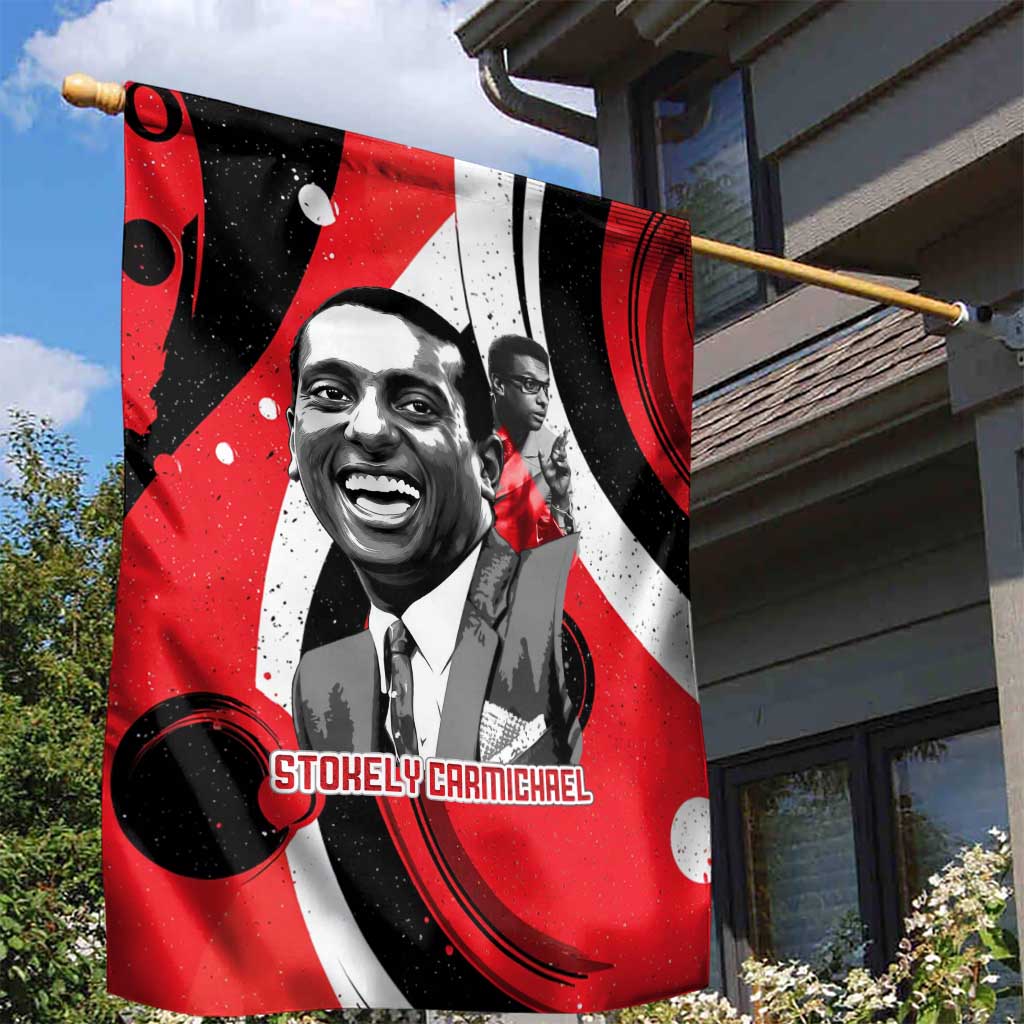 Stokely Carmichael Garden Flag Abstract Design Black Power Text Civil Rights Activist - Wonder Print Shop