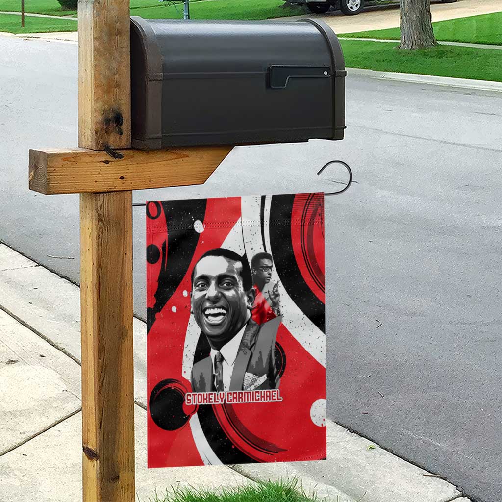 Stokely Carmichael Garden Flag Abstract Design Black Power Text Civil Rights Activist - Wonder Print Shop