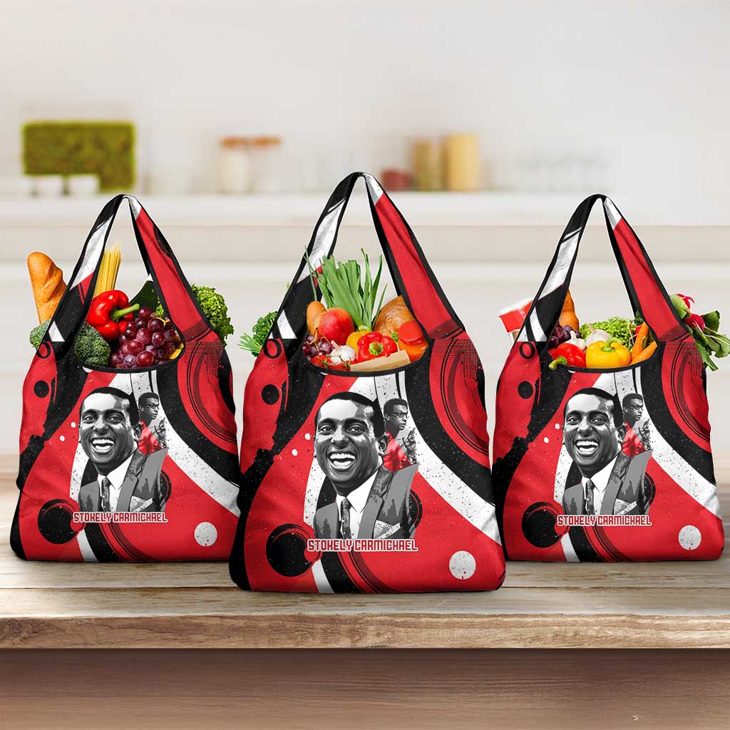 Stokely Carmichael Grocery Bag Abstract Design Black Power Text Civil Rights Activist - Wonder Print Shop