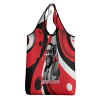 Stokely Carmichael Grocery Bag Abstract Design Black Power Text Civil Rights Activist - Wonder Print Shop