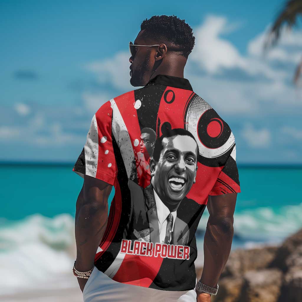 Stokely Carmichael Hawaiian Shirt Abstract Design Black Power Text Civil Rights Activist - Wonder Print Shop
