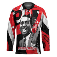 Stokely Carmichael Hockey Jersey Abstract Design Black Power Text Civil Rights Activist - Wonder Print Shop