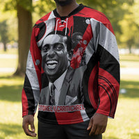 Stokely Carmichael Hockey Jersey Abstract Design Black Power Text Civil Rights Activist - Wonder Print Shop