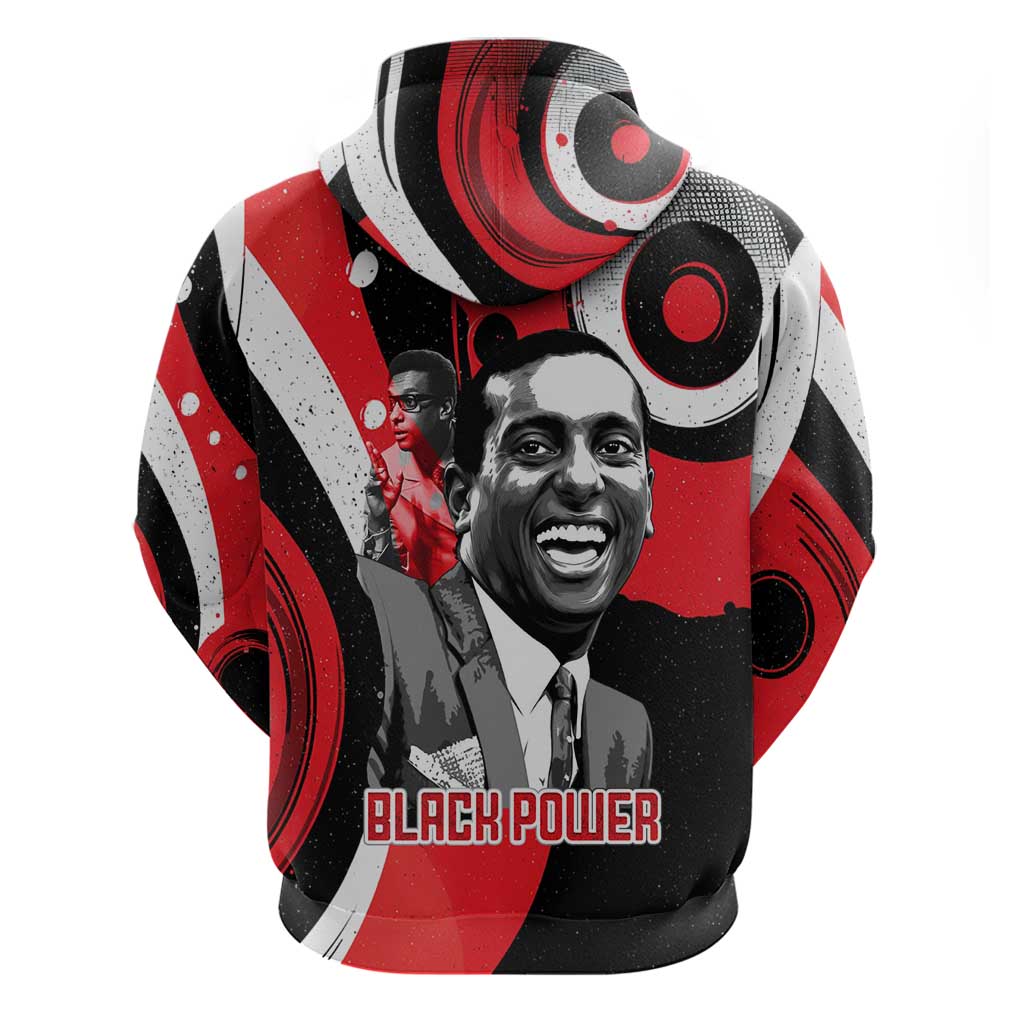 Stokely Carmichael Hoodie Abstract Design Black Power Text Civil Rights Activist - Wonder Print Shop