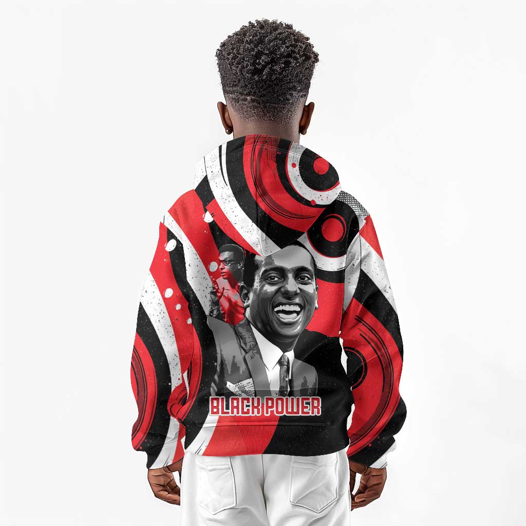 Stokely Carmichael Kid Hoodie Abstract Design Black Power Text Civil Rights Activist - Wonder Print Shop