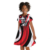Stokely Carmichael Kid Short Sleeve Dress Abstract Design Black Power Text Civil Rights Activist - Wonder Print Shop