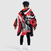 Stokely Carmichael Kid Wearable Blanket Hoodie Abstract Design Black Power Text Civil Rights Activist - Wonder Print Shop