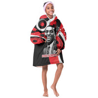 Stokely Carmichael Kid Wearable Blanket Hoodie Abstract Design Black Power Text Civil Rights Activist - Wonder Print Shop