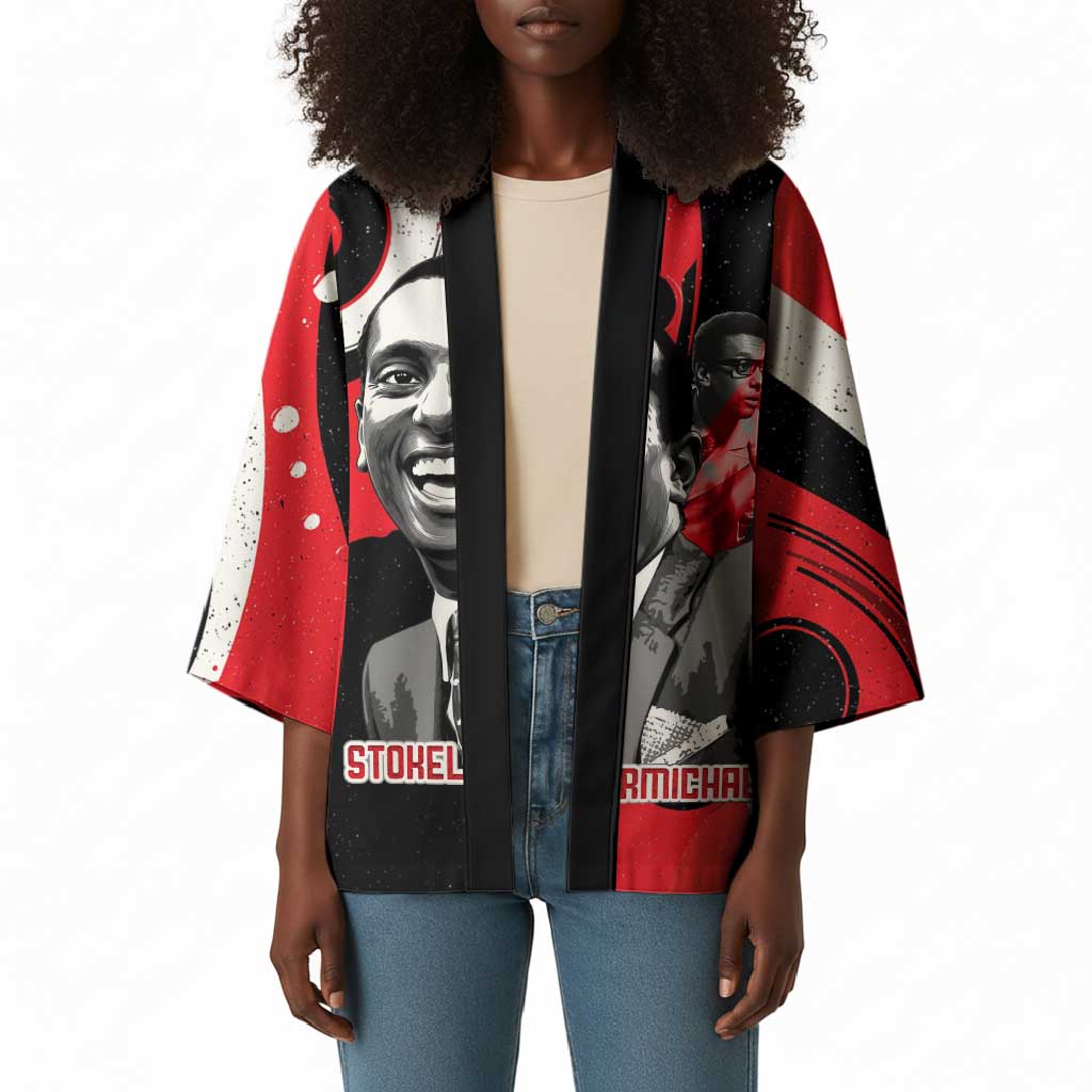 Stokely Carmichael Kimono Abstract Design Black Power Text Civil Rights Activist - Wonder Print Shop