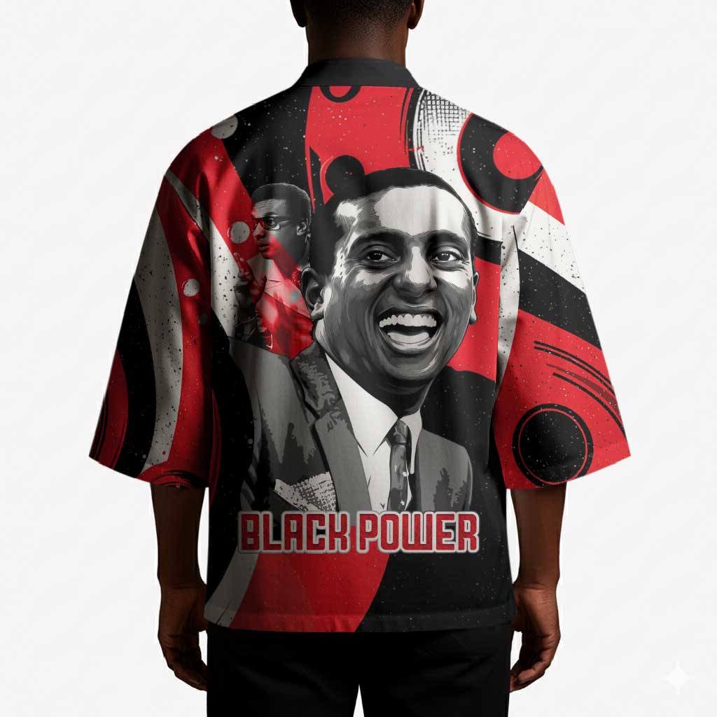 Stokely Carmichael Kimono Abstract Design Black Power Text Civil Rights Activist - Wonder Print Shop