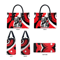 Stokely Carmichael Leather Bag Abstract Design Black Power Text Civil Rights Activist - Wonder Print Shop