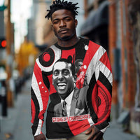 Stokely Carmichael Long Sleeve Shirt Abstract Design Black Power Text Civil Rights Activist - Wonder Print Shop