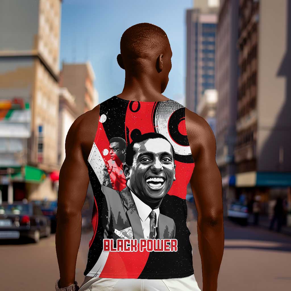 Stokely Carmichael Men Tank Top Abstract Design Black Power Text Civil Rights Activist - Wonder Print Shop