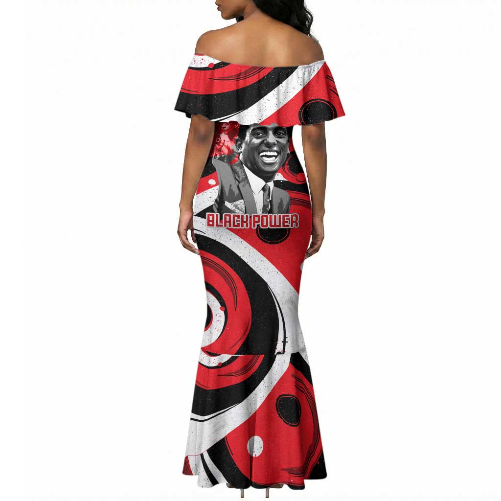 Stokely Carmichael Mermaid Dress Abstract Design Black Power Text Civil Rights Activist - Wonder Print Shop