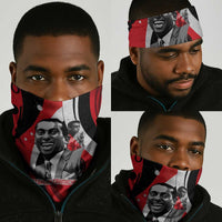 Stokely Carmichael Neck Gaiter Abstract Design Black Power Text Civil Rights Activist - Wonder Print Shop