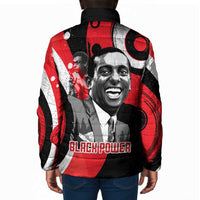 Stokely Carmichael Padded Jacket Abstract Design Black Power Text Civil Rights Activist - Wonder Print Shop