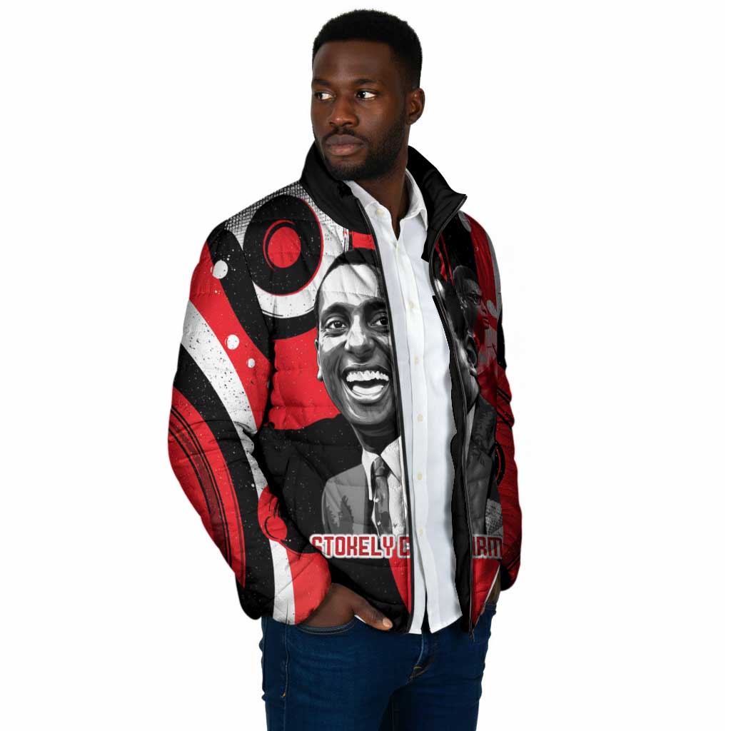 Stokely Carmichael Padded Jacket Abstract Design Black Power Text Civil Rights Activist - Wonder Print Shop
