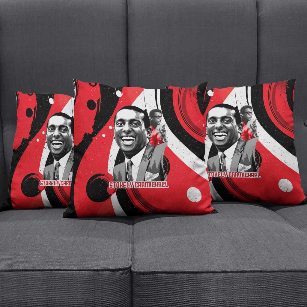 Stokely Carmichael Pillow Cover Abstract Design Black Power Text Civil Rights Activist - Wonder Print Shop