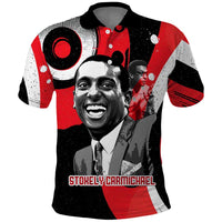 Stokely Carmichael Polo Shirt Abstract Design Black Power Text Civil Rights Activist - Wonder Print Shop