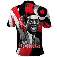 Stokely Carmichael Polo Shirt Abstract Design Black Power Text Civil Rights Activist - Wonder Print Shop