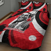 Stokely Carmichael Quilt Bed Set Abstract Design Black Power Text Civil Rights Activist - Wonder Print Shop
