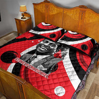 Stokely Carmichael Quilt Bed Set Abstract Design Black Power Text Civil Rights Activist - Wonder Print Shop