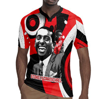 Stokely Carmichael Rugby Jersey Abstract Design Black Power Text Civil Rights Activist - Wonder Print Shop