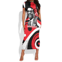 Stokely Carmichael Short Sleeve Bodycon Dress Abstract Design Black Power Text Civil Rights Activist - Wonder Print Shop