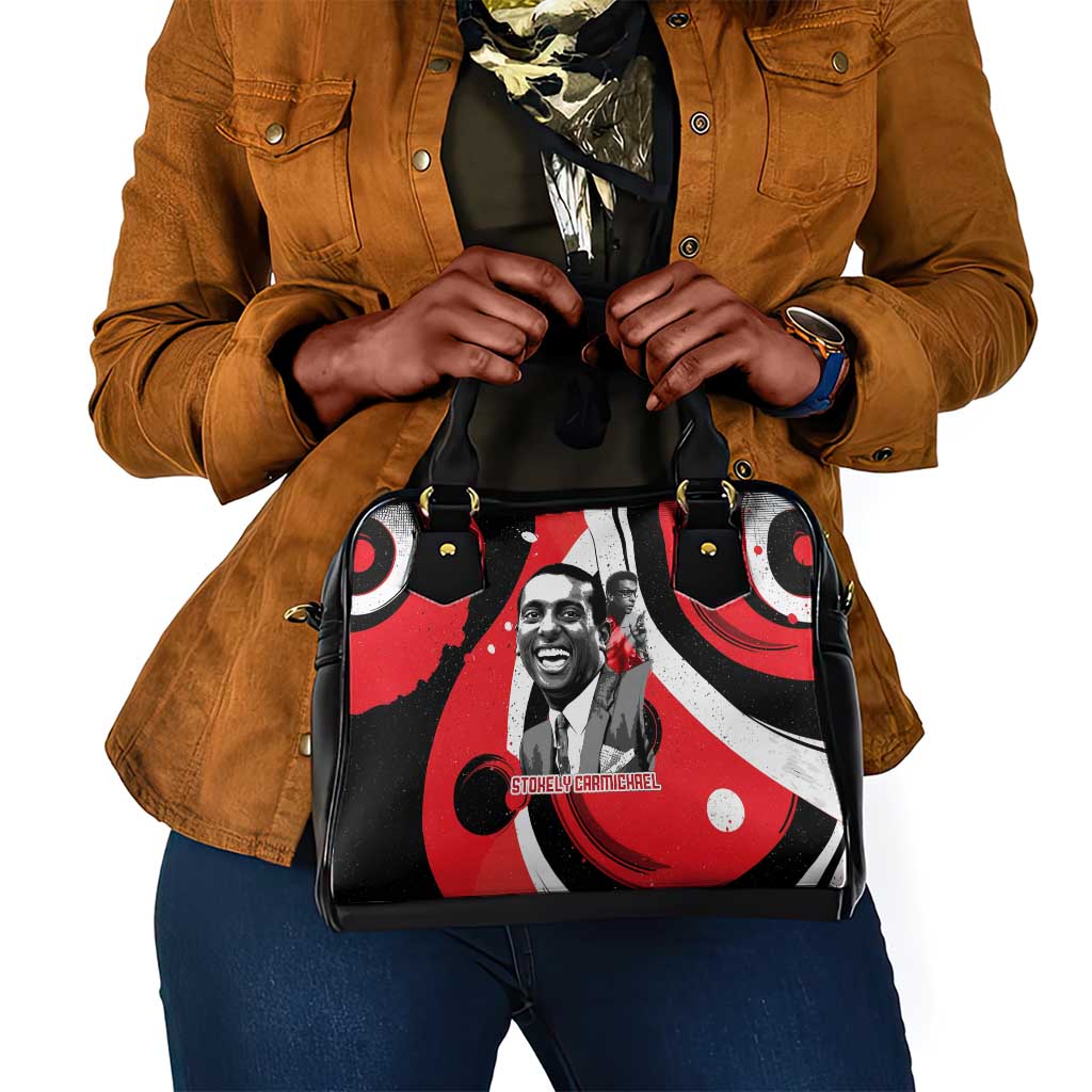 Stokely Carmichael Shoulder Handbag Abstract Design Black Power Text Civil Rights Activist - Wonder Print Shop