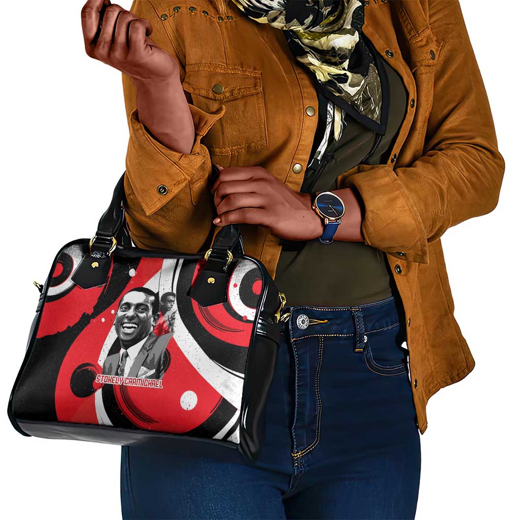 Stokely Carmichael Shoulder Handbag Abstract Design Black Power Text Civil Rights Activist - Wonder Print Shop