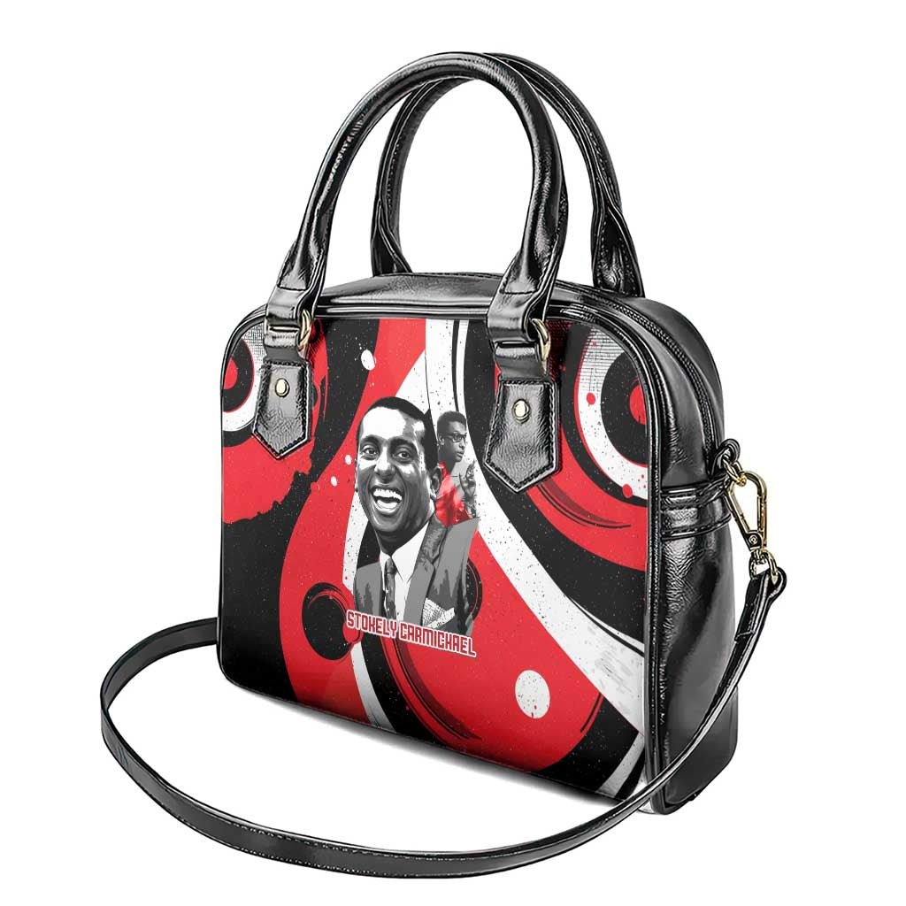 Stokely Carmichael Shoulder Handbag Abstract Design Black Power Text Civil Rights Activist - Wonder Print Shop