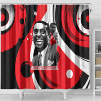 Stokely Carmichael Shower Curtain Abstract Design Black Power Text Civil Rights Activist - Wonder Print Shop