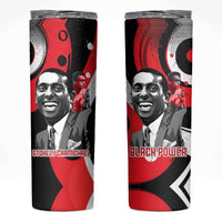 Stokely Carmichael Skinny Tumbler Abstract Design Black Power Text Civil Rights Activist - Wonder Print Shop