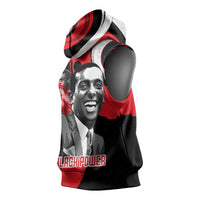 Stokely Carmichael Sleeveless Hoodie Abstract Design Black Power Text Civil Rights Activist - Wonder Print Shop