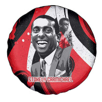 Stokely Carmichael Spare Tire Cover Abstract Design Black Power Text Civil Rights Activist - Wonder Print Shop